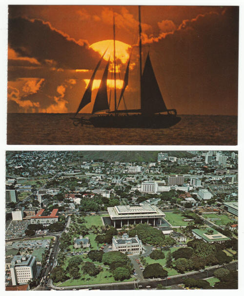 Oahu Hawaii Post Cards