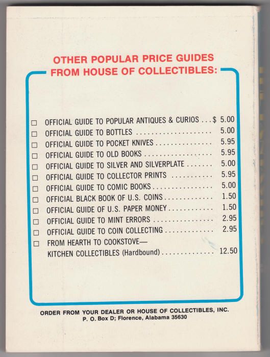 Official Guide To The Fantastics back cover