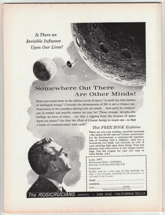 Official UFO #6 Magazine back cover