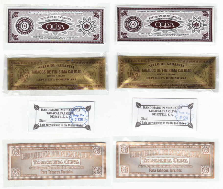 Cigar Tobacco Stamps Seals