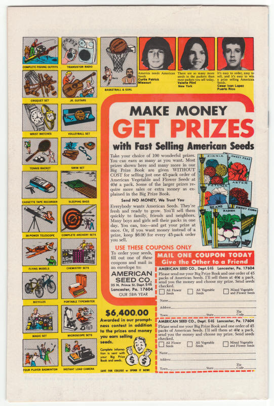 Omega The Unknown #2 back cover