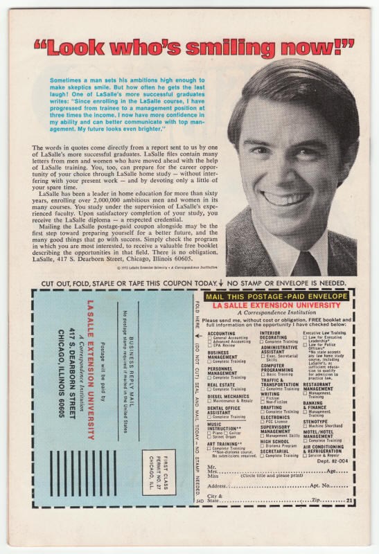 Omega The Unknown #5 back cover