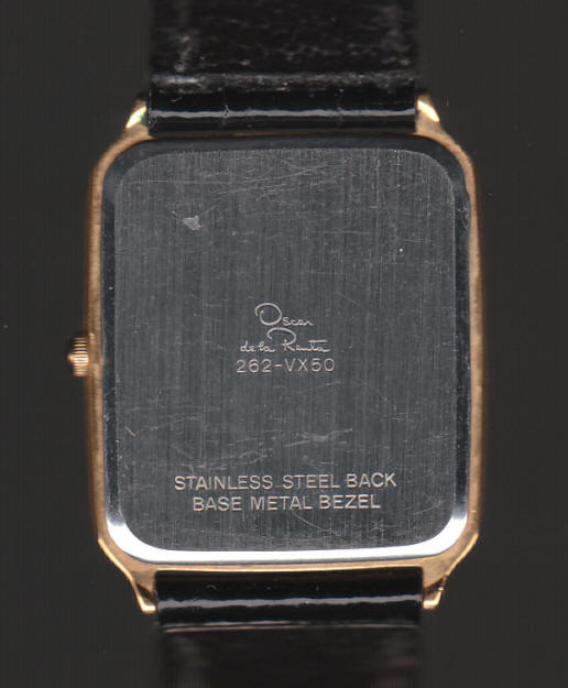 Oscar de la Renta Quartz Wristwatch back