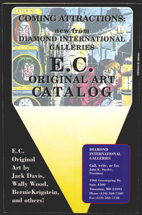 Overstreets Comic Book Quarterly #4 back cover