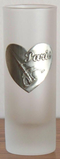 Paris Frosted Shot Glass