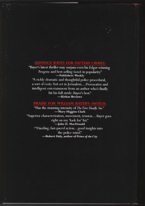 Pattern Crimes back cover