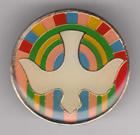 Peace Dove Raised Enamel Pin