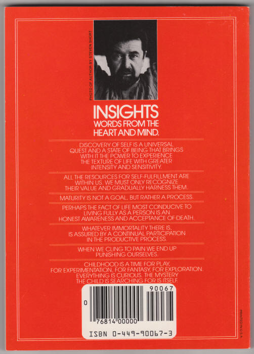 Personhood Leo Buscaglia back cover