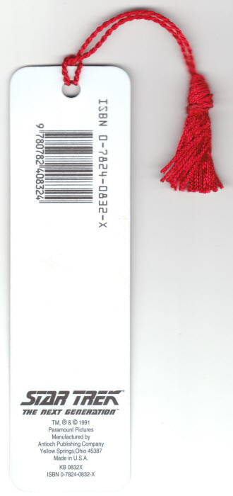 Captain Picard Star Trek TNG Bookmark