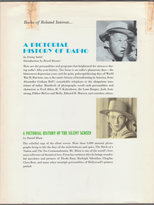 A Pictorial History Of Television back cover