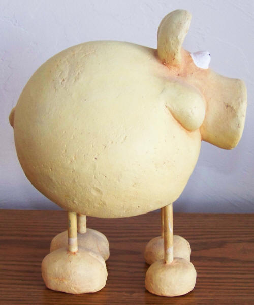 Pig Garden Figure side