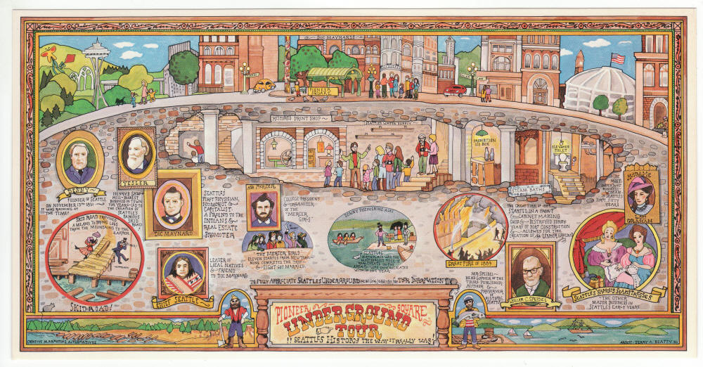 Pioneer Square Underground Tour Post Card front