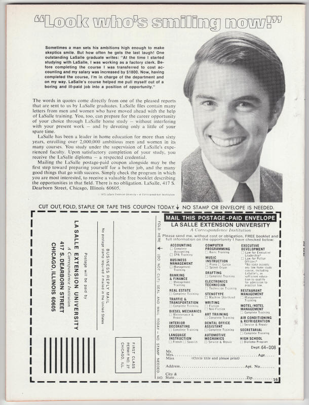 Planet Of The Apes Magazine #7 back cover