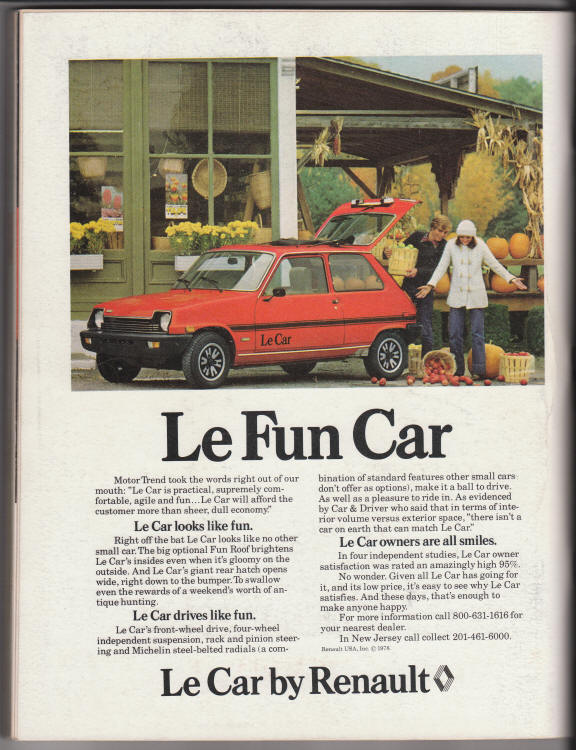 Playboy January 1979 back cover