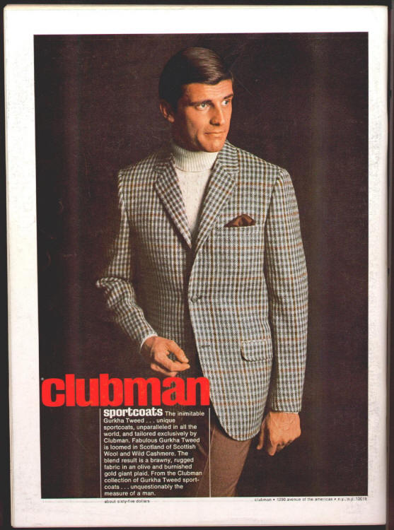 Playboy September 1968 back cover