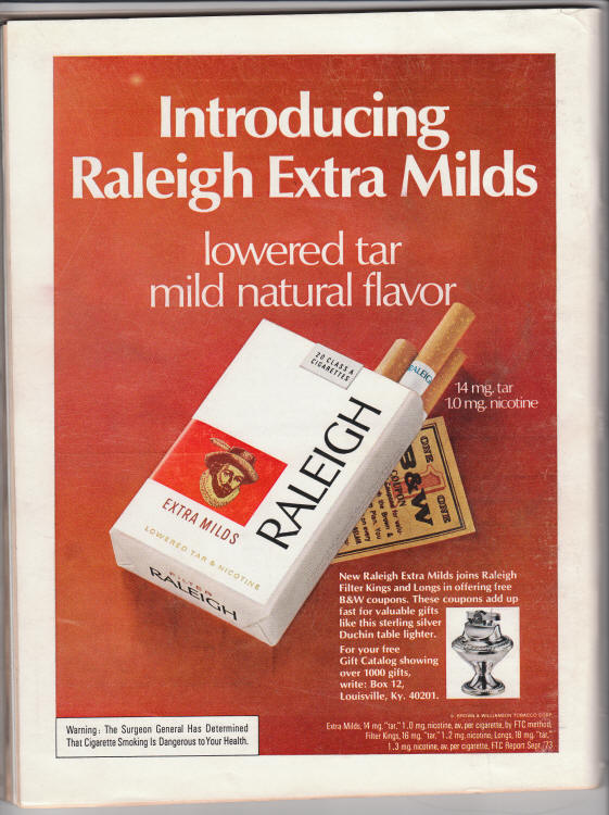 Playboy March 1974 back cover