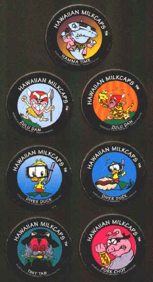 Hawaiian Milkcaps Lot of 7