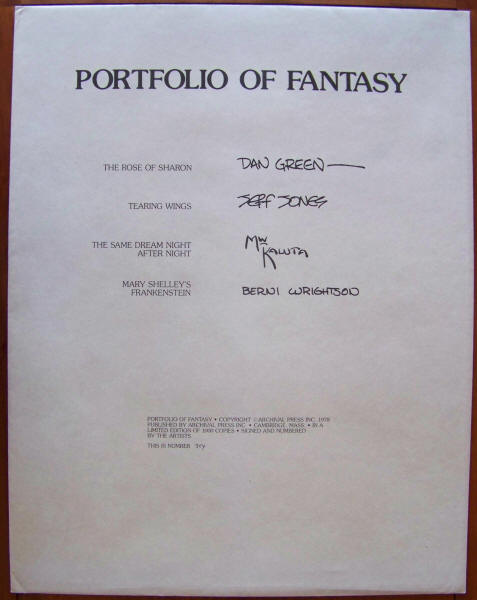 Portfolio Of Fantasy Envelope