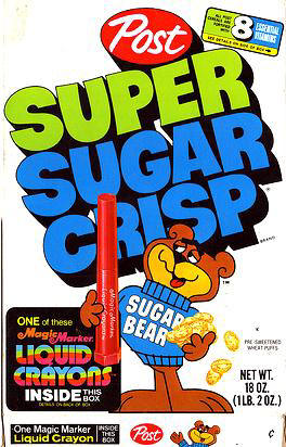 Super Sugar Crisp Box 1975