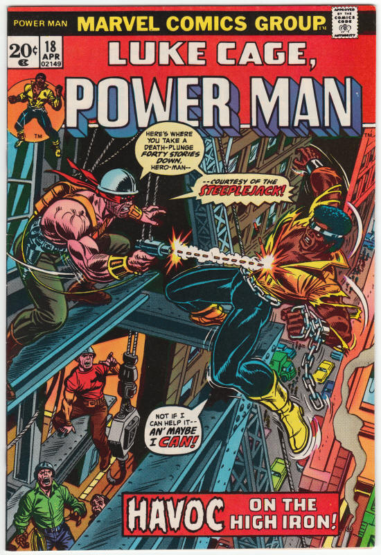 Luke Cage Power Man #18 front cover