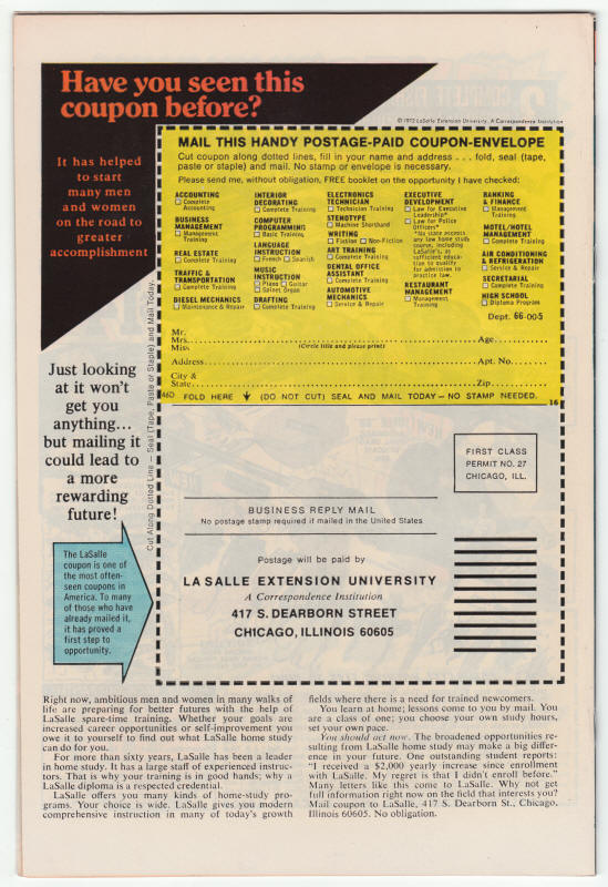 Luke Cage Power Man #26 back cover