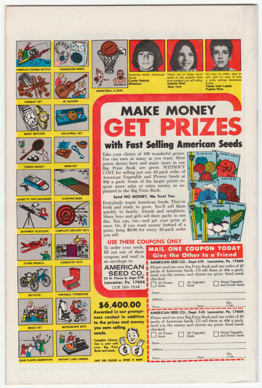 Luke Cage Power Man #31 back cover