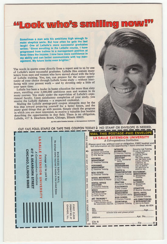 Luke Cage Power Man #38 back cover