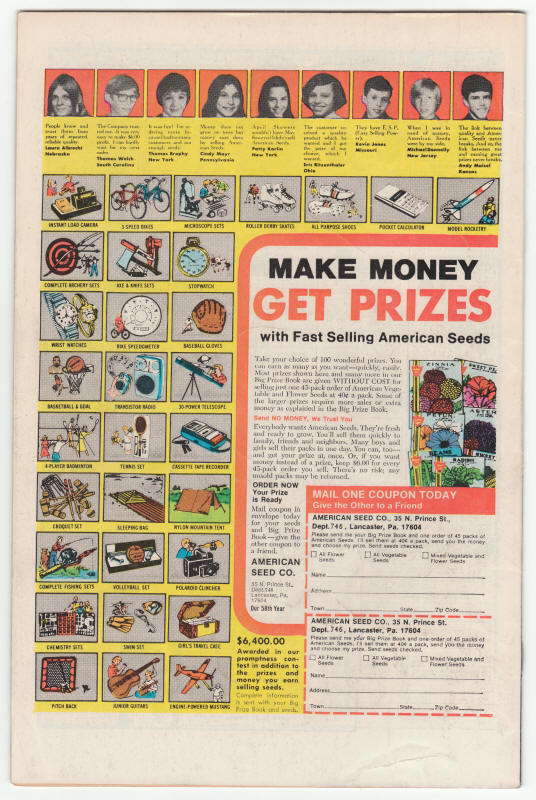 Luke Cage Power Man #42 back cover