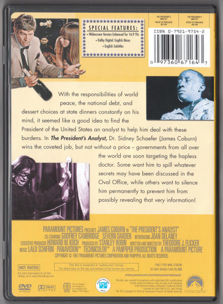The Presidents Analyst DVD