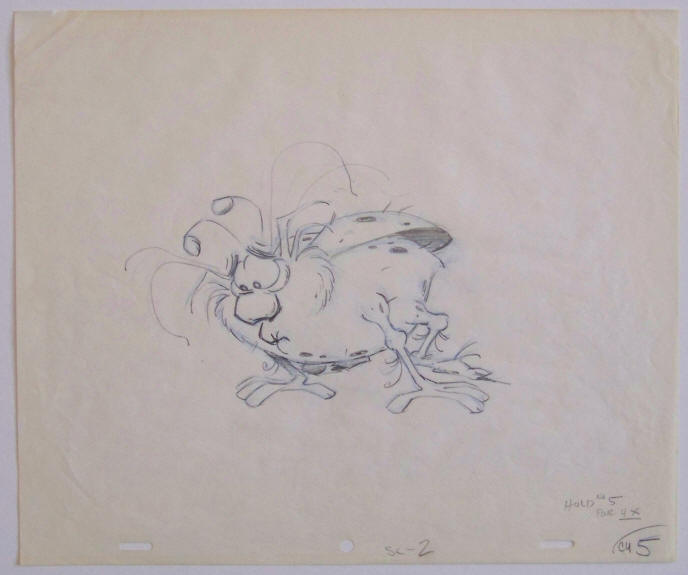 RAID Bug Production Pencil Drawing