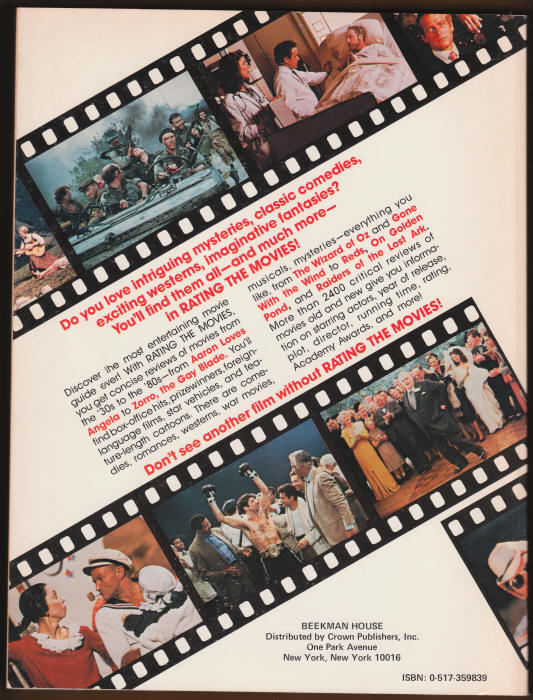 Rating The Movies back cover
