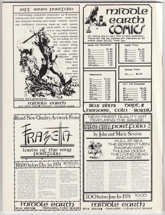 Rockets Blast Comicollector #106 back cover