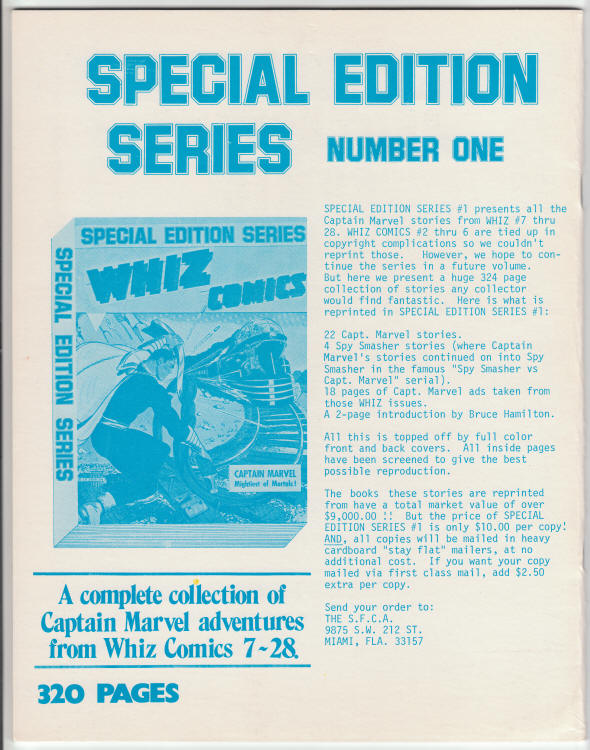 Rockets Blast Comicollector #108 back cover