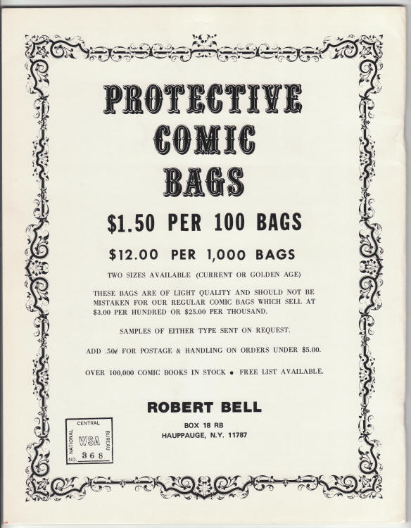 Rockets Blast Comicollector #110 back