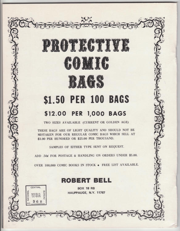 Rockets Blast Comicollector #111 back