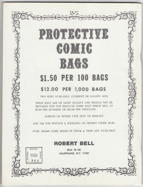 Rockets Blast Comicollector #113 back cover