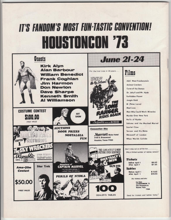 Rockets Blast Comicollector #98 back cover