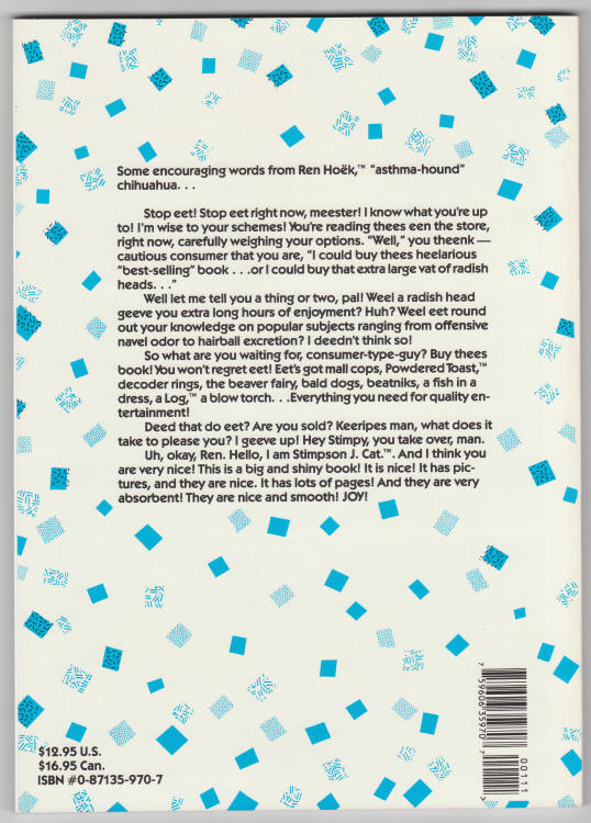 The Ren and Stimpy Show Pick Of The Litter back cover