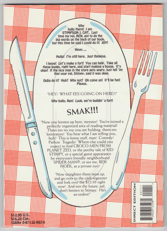 The Ren and Stimpy Show Tastes Like Chicken back cover