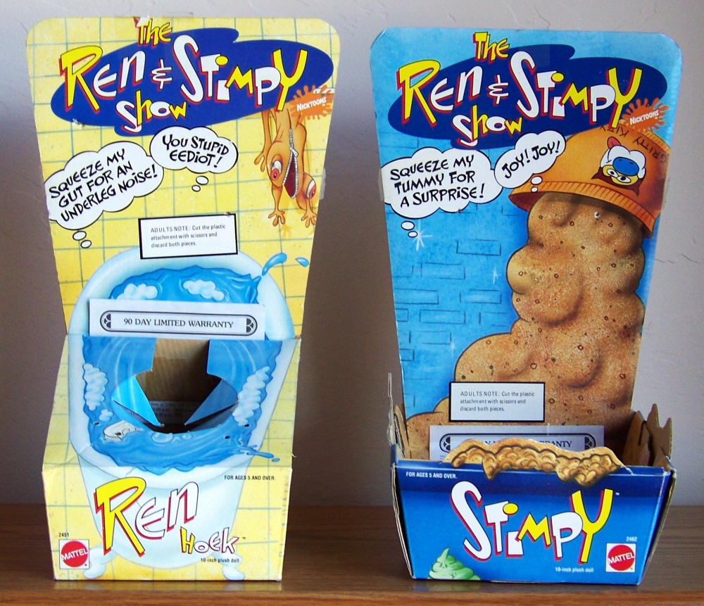 Ren Stimpy Show Rude Noise Mattel Dolls