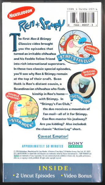 Ren and Stimpy VHS Classics II