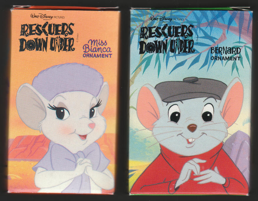 McDonalds Happy Meal Toys Rescuers Down Under Ornaments