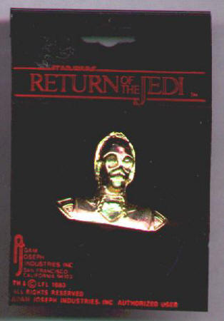 Return Of The Jedi C-3PO Brass Pin