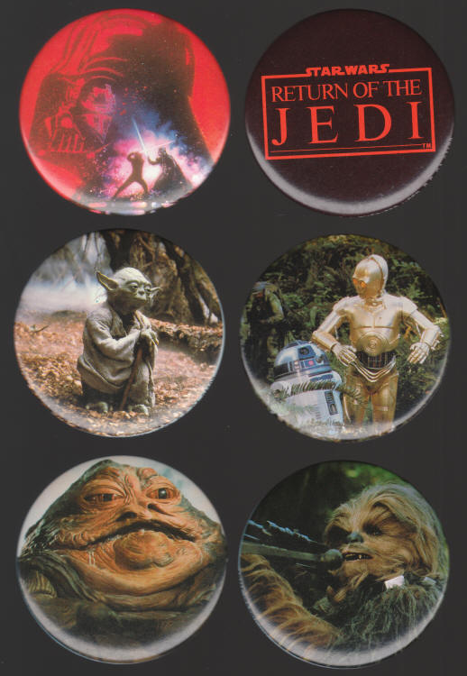 Star Wars Return Of The Jedi Button Lot