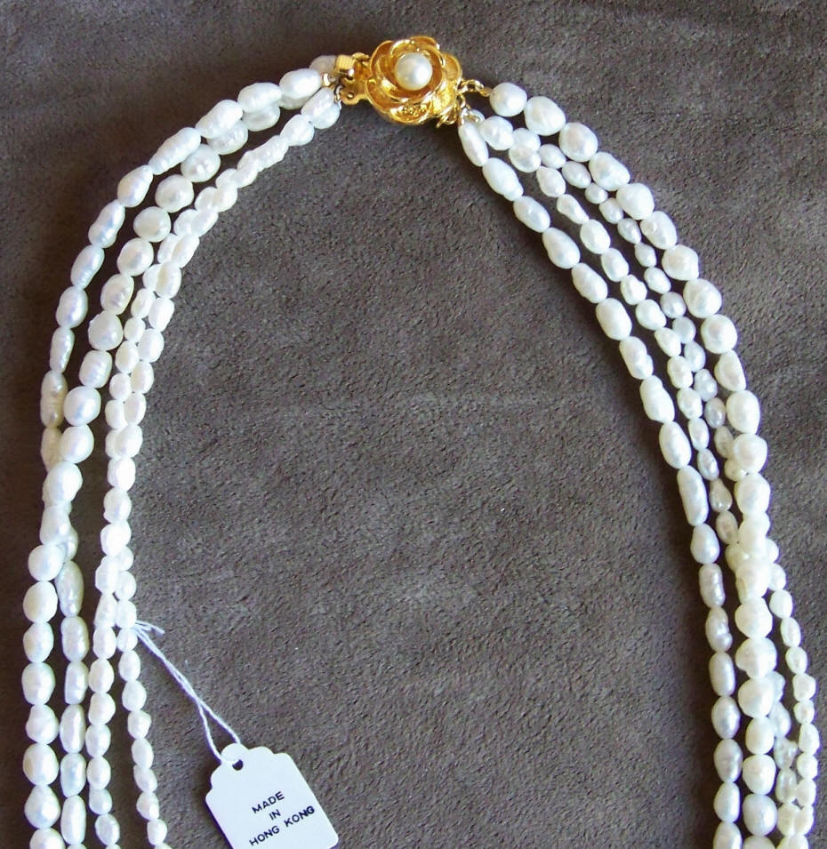 Freshwater Rice Pearl Necklaces