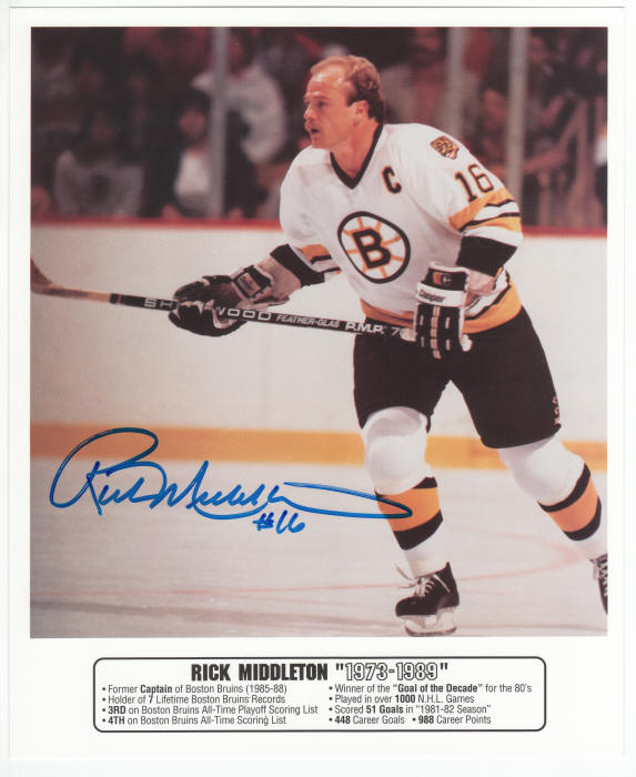 Rick Middleton Signed Photo