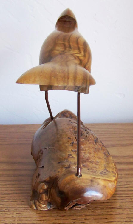 Bruce Stamp Carved Roadrunner back