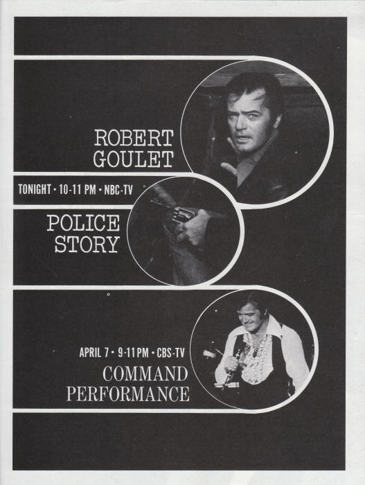 Robert Goulet Police Story Ad