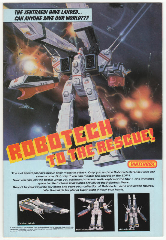 Robotech The New Generation #7 back cover