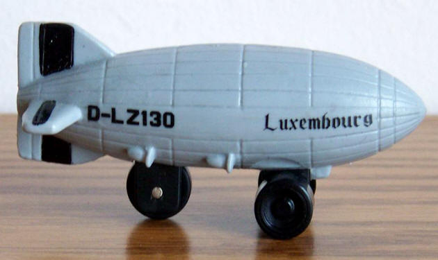 The Rocketeer Luxembourg Zeppelin PVC Toy